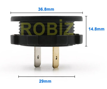 DC Voltmeter 48V Round