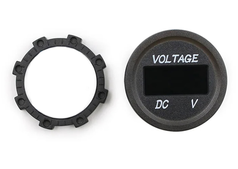 DC Voltmeter 48V Round