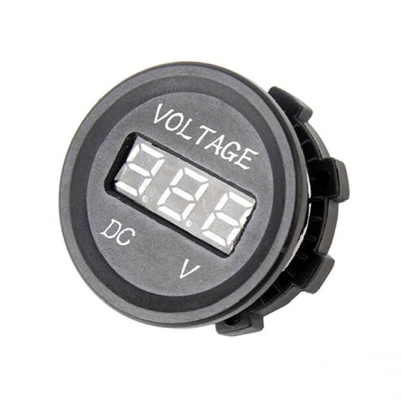 DC Voltmeter 48V Round