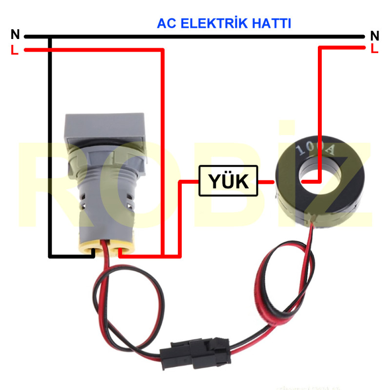 500V 100A Volt Ammeter AD16-22VAMS