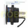 Round Voltmeter Thermometer 12V/24V