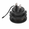 Round Voltmeter Thermometer 12V/24V