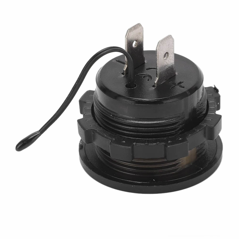 Round Voltmeter Thermometer 12V/24V