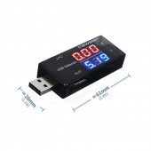 USB Voltmetre Çift Çıkışlı