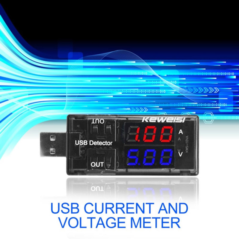 USB Voltmeter Dual Output