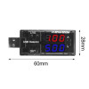 USB Voltmeter Dual Output