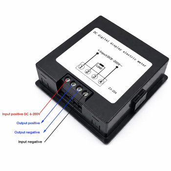 DC 6-200V 20A Digital Voltmeter Ammeter Wattmeter
