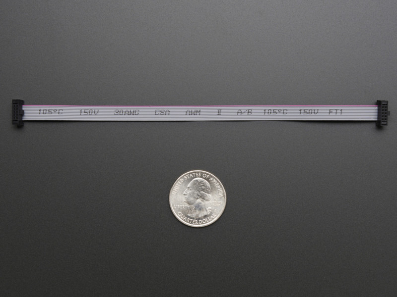1.27mm 10 Pin Flat Cable