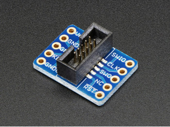2x5 Pin 1.27mm to 2.54mm Converter Board Adafruit 2743