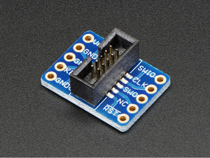 2x5 Pin 1.27mm to 2.54mm Converter Board Adafruit 2743