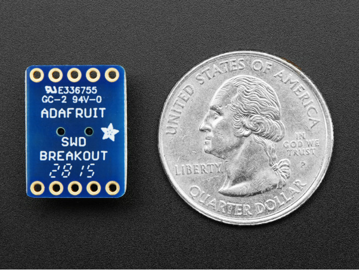 2x5 Pin 1.27mm to 2.54mm Converter Board Adafruit 2743