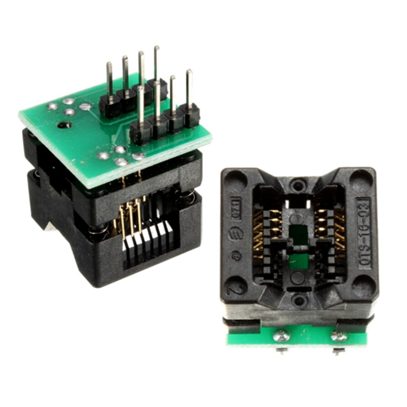 2 Piece SOP8 SO8 to DIP8 Adapter Socket