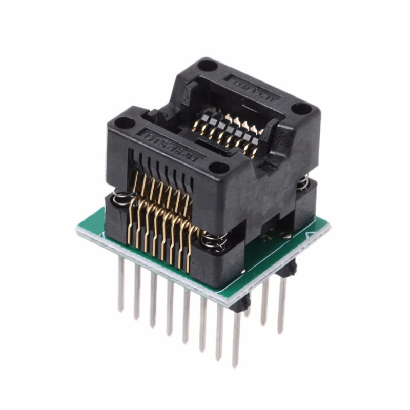 SOP16 SO16 to DIP16 Spring Loaded Adapter Socket