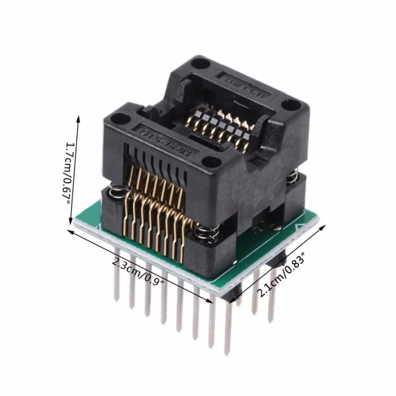 SOP16 SO16 to DIP16 Spring Loaded Adapter Socket
