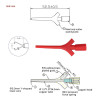 Hook Type Test Probe Pair 2mm