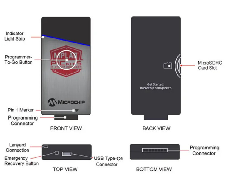Microchip PICkit 5 In-Circuit Debugger