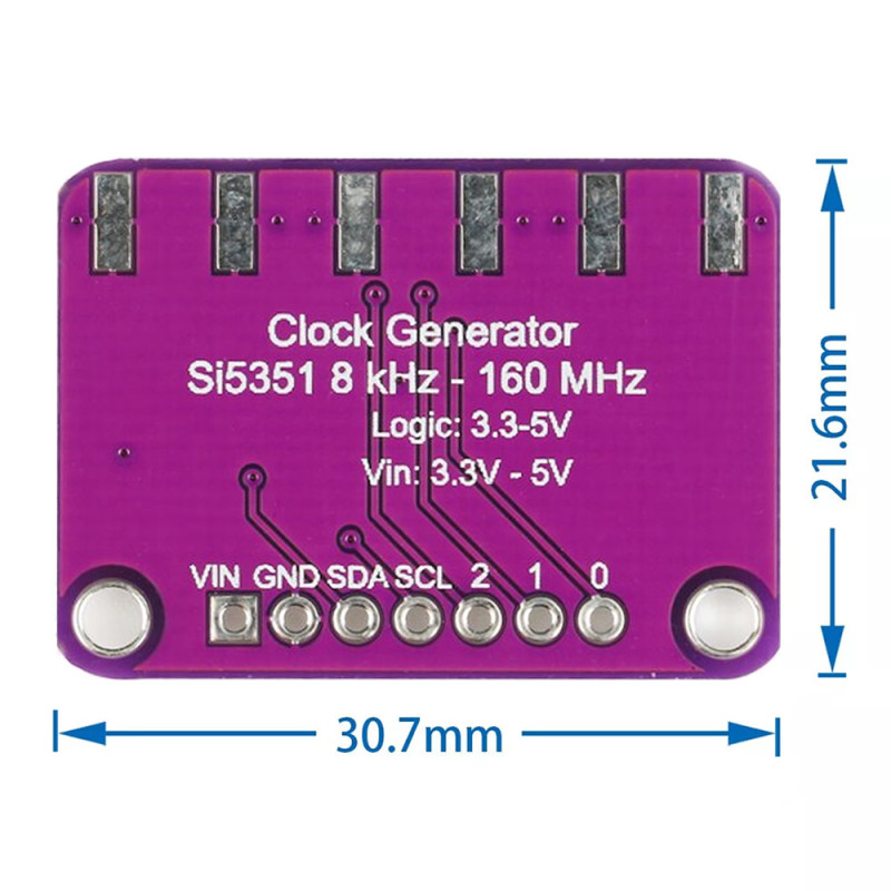 Si5351 8khz - 160Mhz Clock Generator