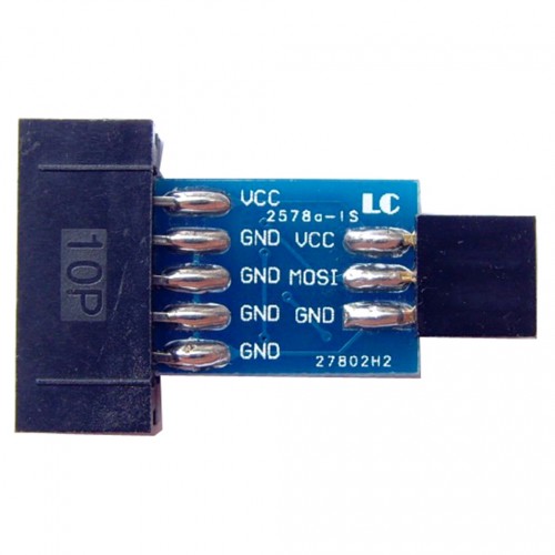 10-pin Sur 6-pin Pour P Arduino,Bascom,Usbasp, Ex Atmel Avr Arduino ISP-Adapter 