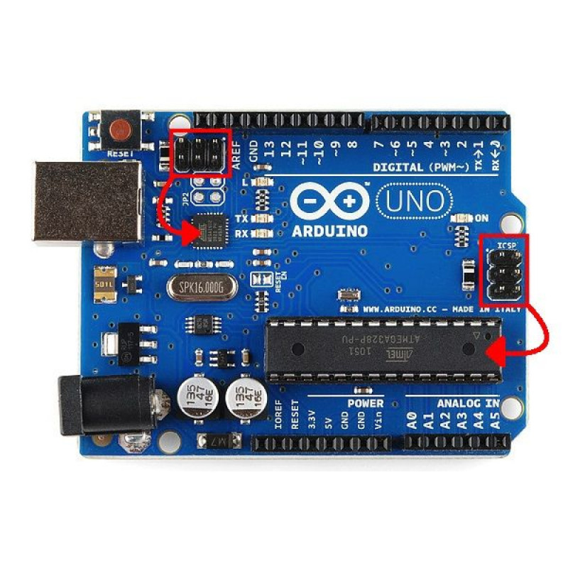 Atmel 10 Pin 6 pin Çevirici