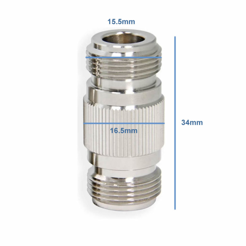 N Type Female to N Type Female Socket Adapter