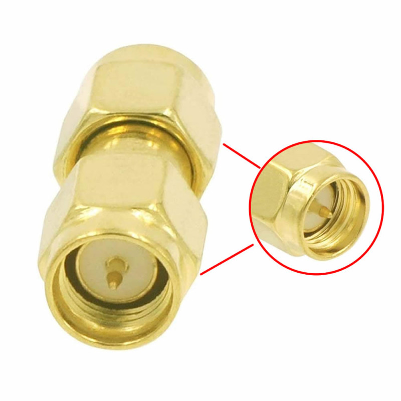 SMA Male to SMA Male Adapter Socket