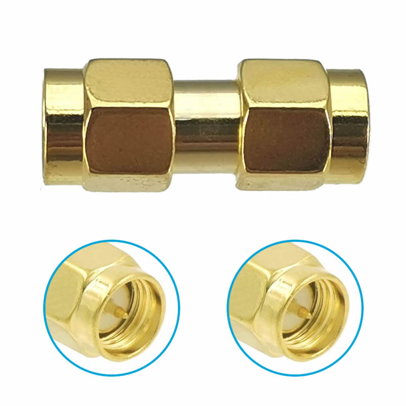 SMA Male to SMA Male Adapter Socket
