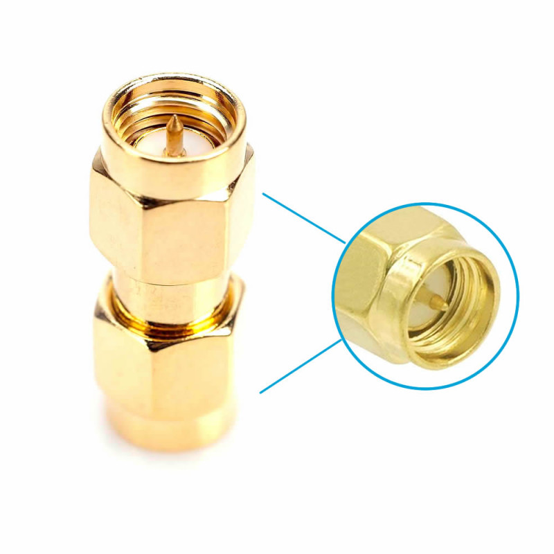 SMA Male to SMA Male Adapter Socket
