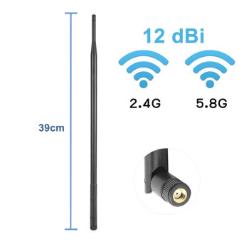 12dbi Antenna 39cm RP Sma Male (Female)