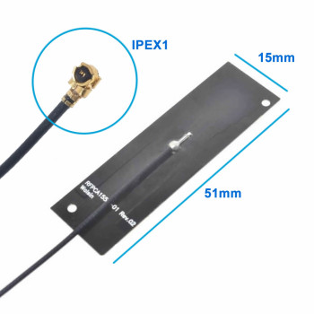2.4GHz 6dBi Board Antenna IPEX1 Black
