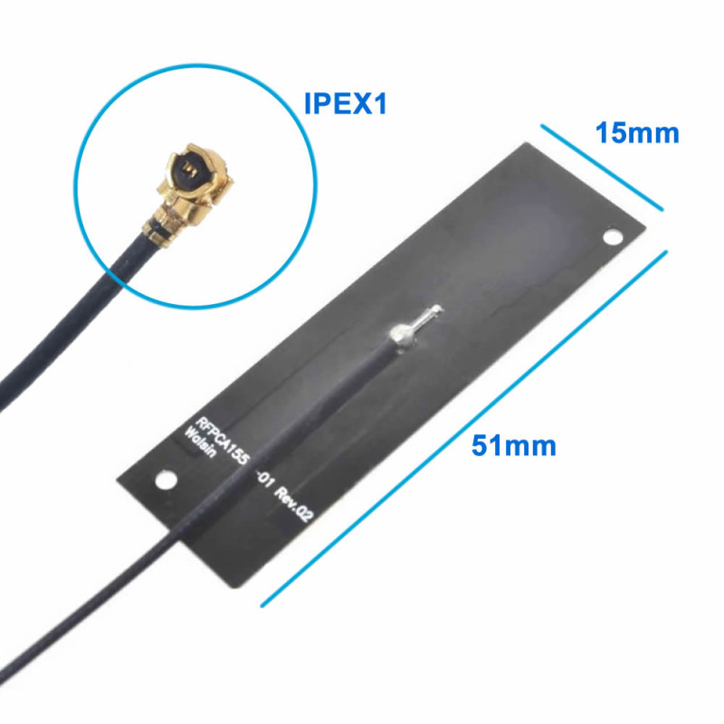 2.4GHz 6dBi Board Antenna IPEX1 Black