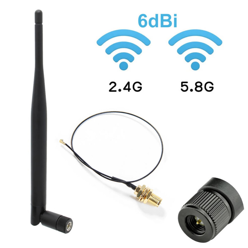 6dBi Antenna + 35cm Ipex Cable