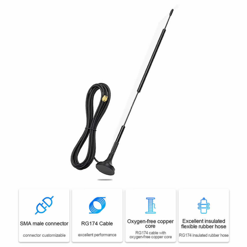 868MHz Antenna 1 Meter Cable SMA Male