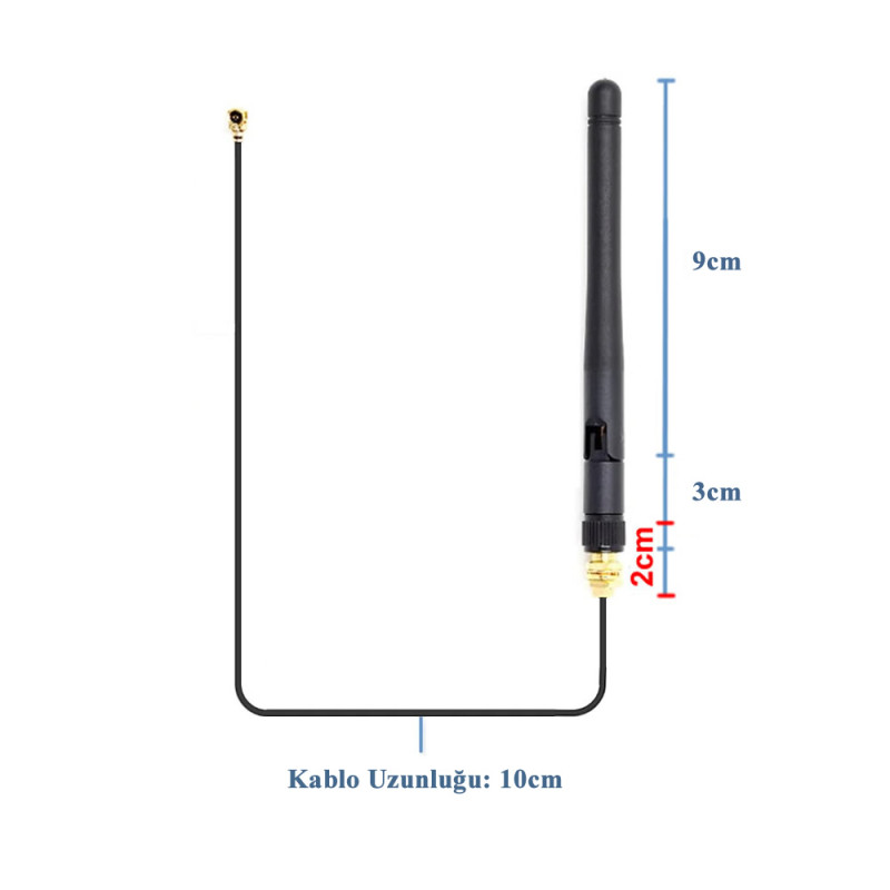 Esp8266 3 Dbi Wifi Antenna Set