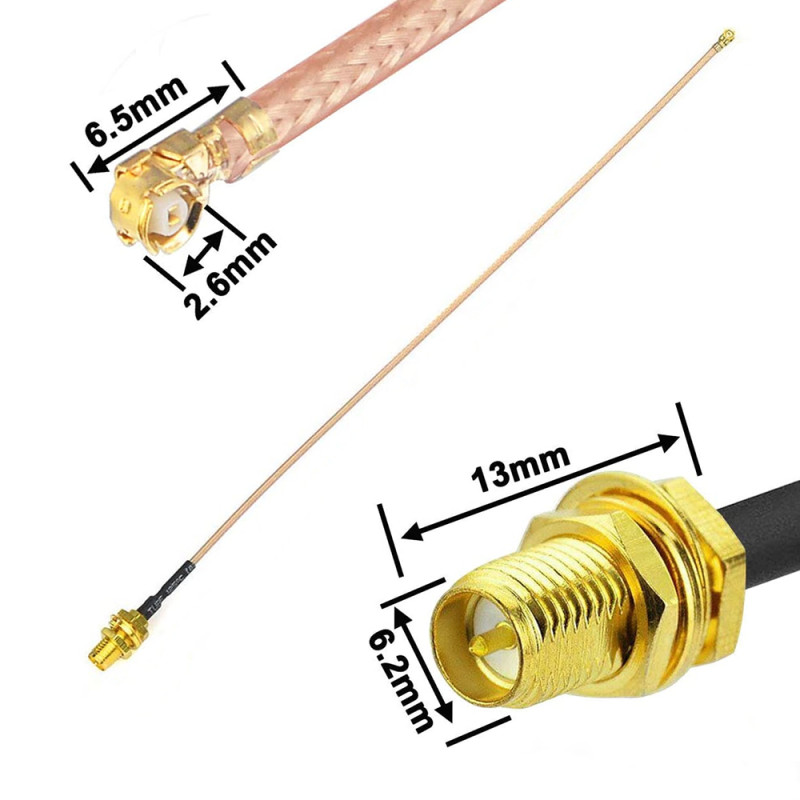 30cm RP Sma Female ( Male ) Ipex1 RF Cable