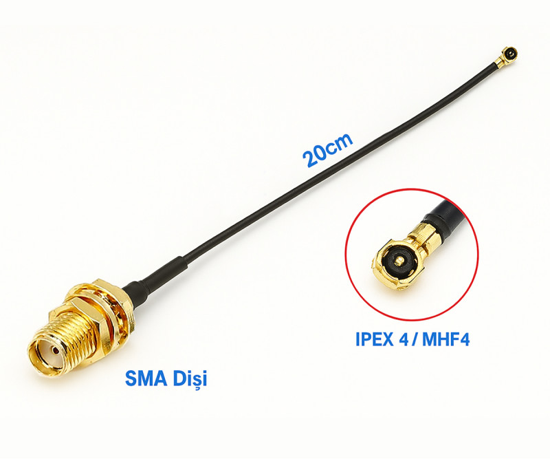 20cm Sma Female Ipex4 Rf Cable