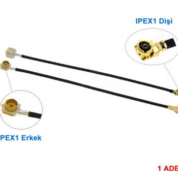 Ipex1 Male to Ipex1 Female 15cm Cable