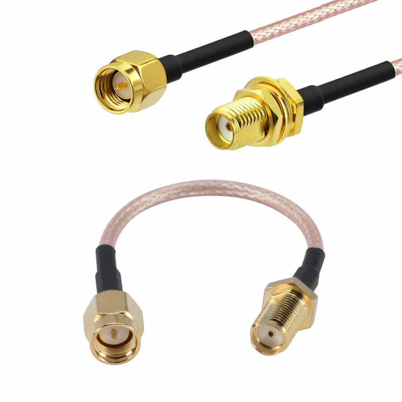 RG316 10cm SMA Male Female Cable