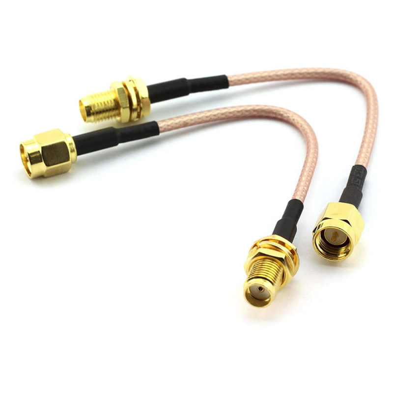 RG316 10cm SMA Male Female Cable