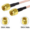 RG316 10cm Male Male SMA Cable