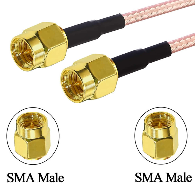 RG316 10cm Male Male SMA Cable