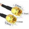 RG316 10cm Male Male SMA Cable
