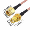 100cm RG316 SMA Male Female RF Cable