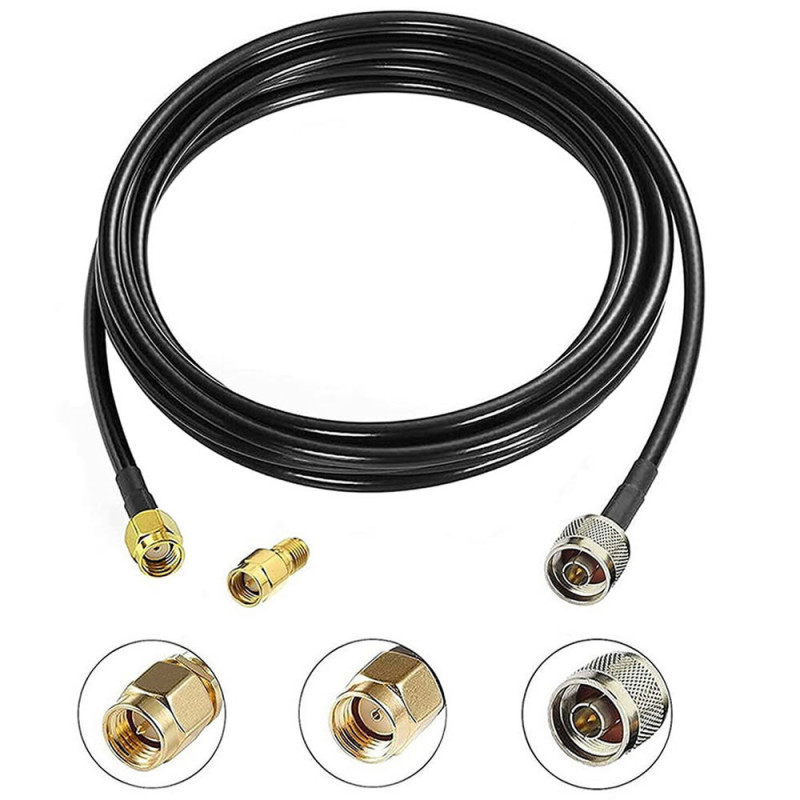 RG58 Male N to Female SMA 5 Meter Cable