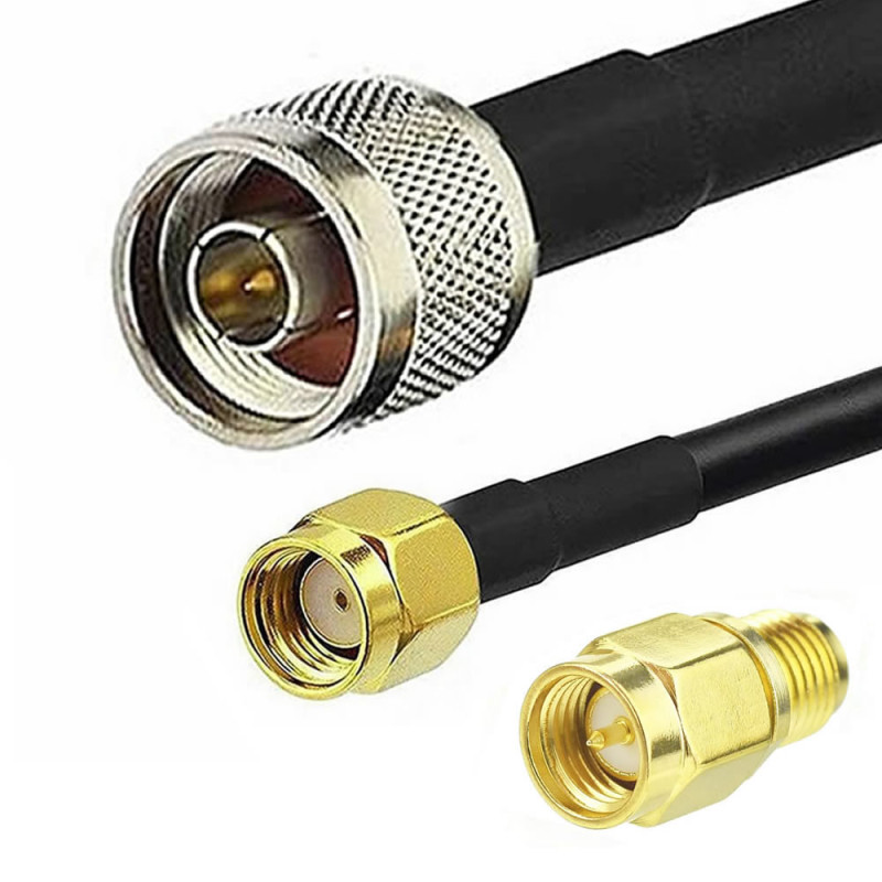RG58 Male N to Female SMA 5 Meter Cable