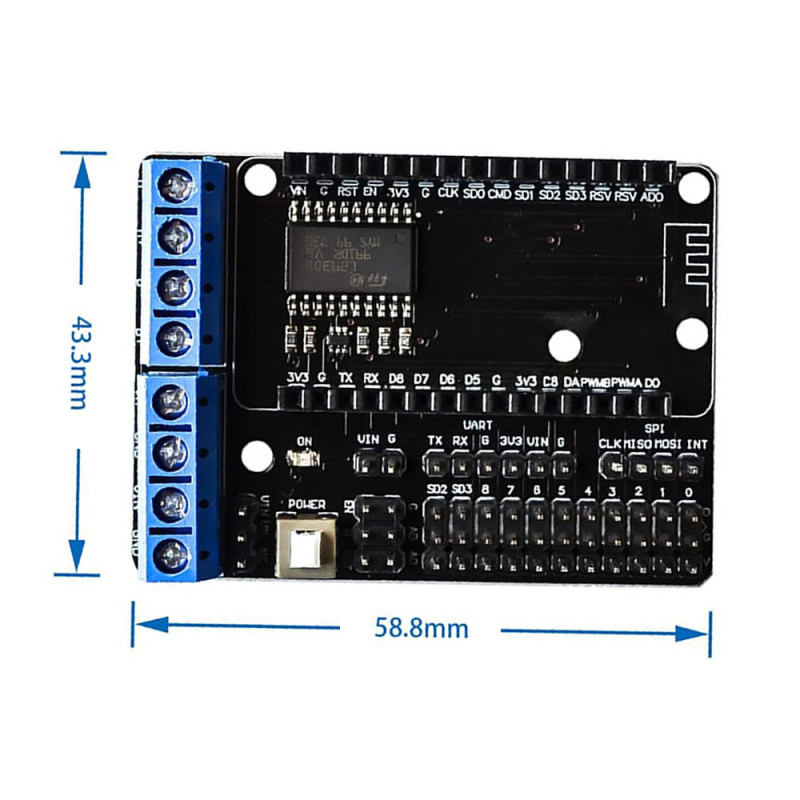 Nodemcu L293D Shield Motor Driver