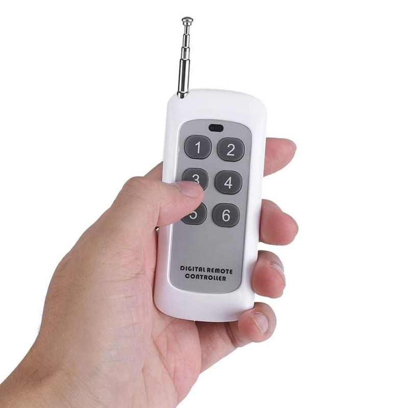 433Mhz Remote Control 6 Button Telescopic Antenna