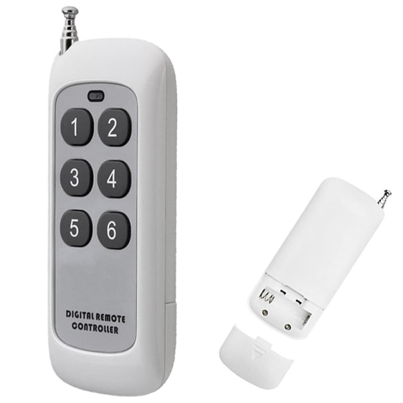 433Mhz Remote Control 6 Button Telescopic Antenna