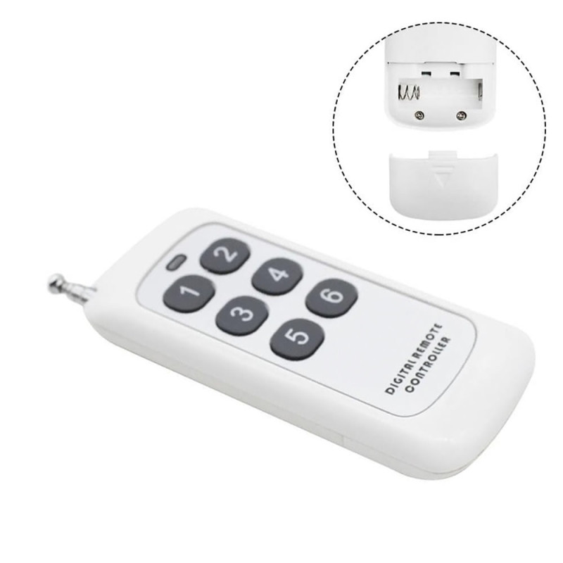 433Mhz Remote Control 6 Button Telescopic Antenna