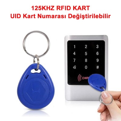 125Khz RFID Anahtarlık UID Değiştirilebilir