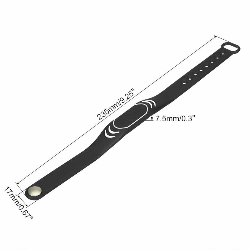125Khz Rfid Bracelet Black